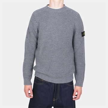 Stone Island Jr. Crewneck Knit Sweater Grey V0M67